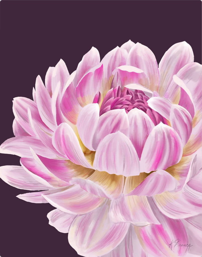 Dahlia Lily printed on aluminum- several sizes available