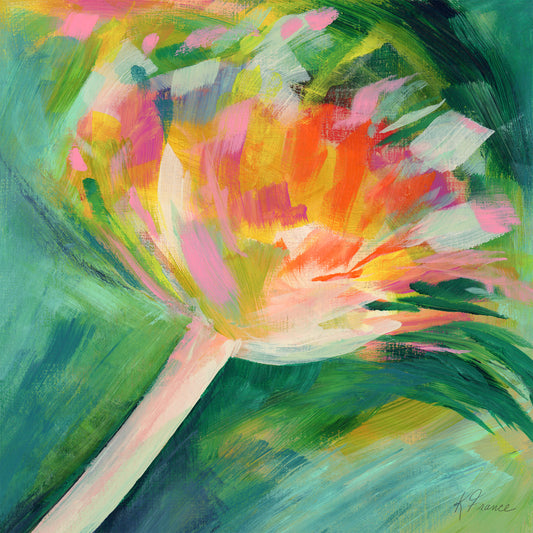 Breeze expressive flower Giclee print on archival paper- several sizes available